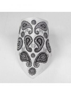 Бандана взрослая "Огурцы" белая р-р. 50х50 см zal Бандана взрослая "Огурцы" белая р-р. 50х50 см zal