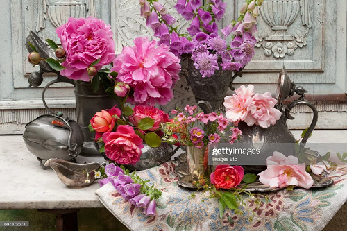 Набор для творчества Рисование по номерам Цветы в красивой посуде 40х50 см