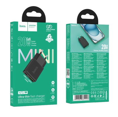 Зарядный блок Hoco N73 PD20W черный