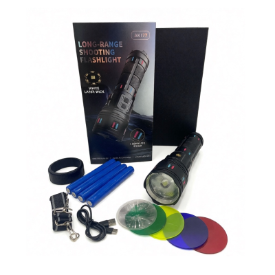 Аккумуляторный ручной фонарь AK177 с Type-C и флуоресцентными метками