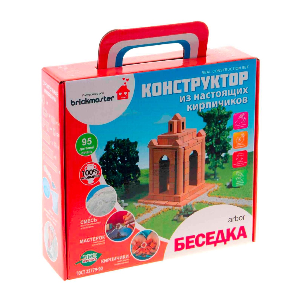 Конструктор-кирпичики БрикМастер Беседка 95 элементов Конструктор-кирпичики БрикМастер Беседка 95 элементов
