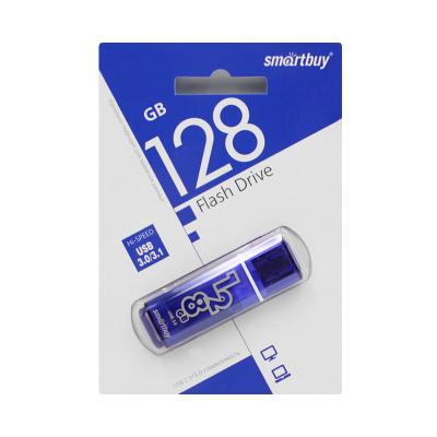 USB-накопитель SmartBuy Glossy Series 128 GB USB 3.0, темно-синий