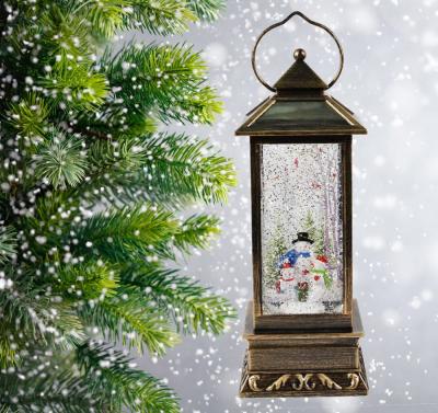 Фонарь LED AZ2021-540 с новогодней композицией музыкальный