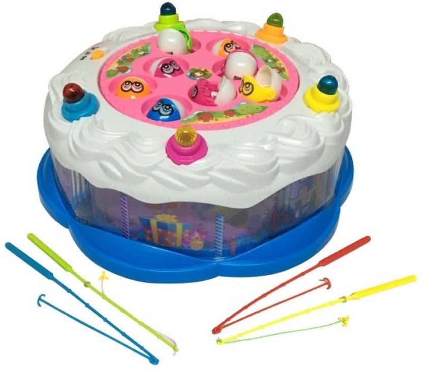Игрушка рыбалка торт Happy Birthday