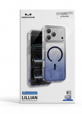 Чехол накладка 17 Pro Max KEEPHONE LILIAN голубой