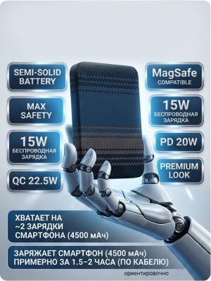 Внешний аккумулятор KEEPHONE SEMI-SOLID KAVOS 10000 Magsafe синий Внешний аккумулятор KEEPHONE SEMI-SOLID KAVOS 10000 Magsafe синий