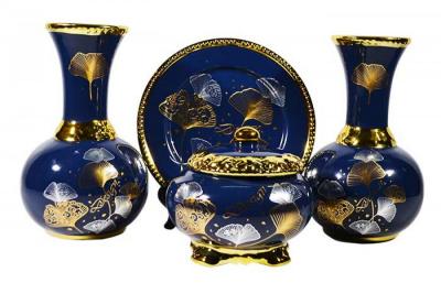 Подарочный набор Блюдо, 2 вазы, сахарница Z010 4 предмета