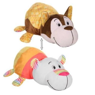 Вывернушка 1TOY Ням-Ням Полярный мишка-Хаски с ароматом 35 см