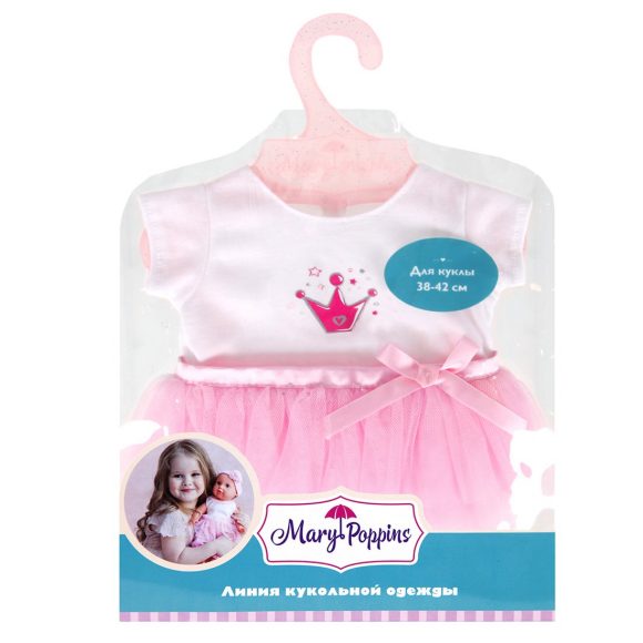 Одежда для кукол Mary Poppins 38-43 см, юбка и футболка Принцесса