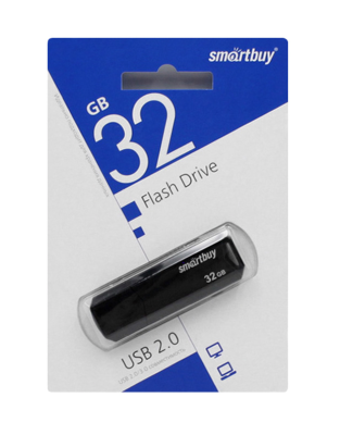 Флешка USB 32GB Smartbuy Clue черный Флешка USB 32GB Smartbuy Clue черный