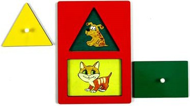 Развивающая игра Оксва Секретики Домик щенка и котенка