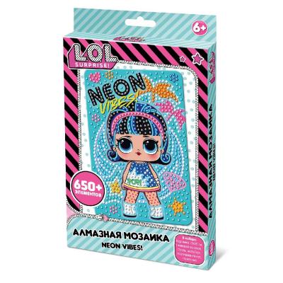 Алмазная мозаика L.O.L. Surprise! Neon Vibes, 10х15 см