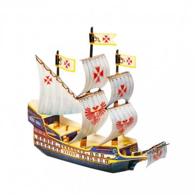 Сборная модель из картона Корабль Галеон УмБум