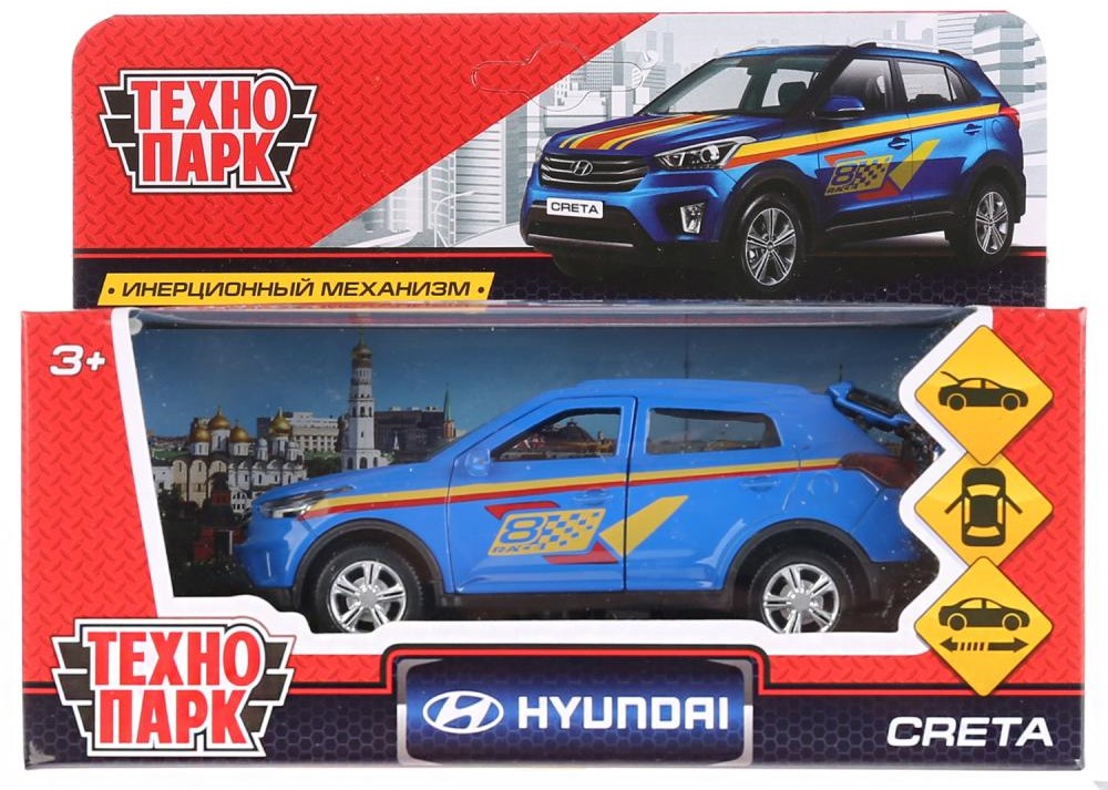 Машина инерционная Технопарк Hyundai Creta Спорт, 12 см
