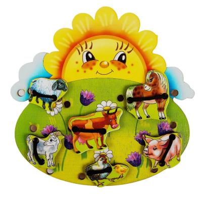 Игра-Шнуровка Нескучные игры На лугу