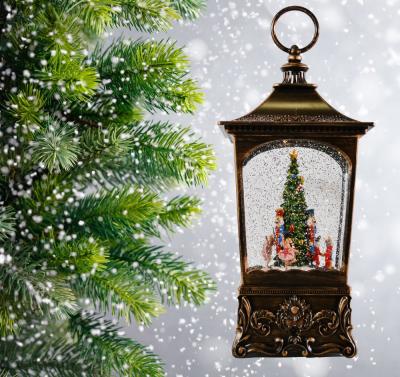 Фонарь LED AZ2022-99 с новогодней композицией музыкальный