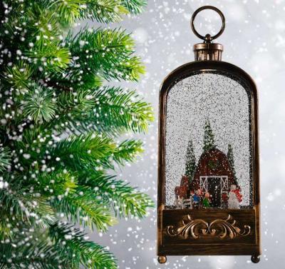 Фонарь LED AZ2022-122 с новогодней композицией музыкальный