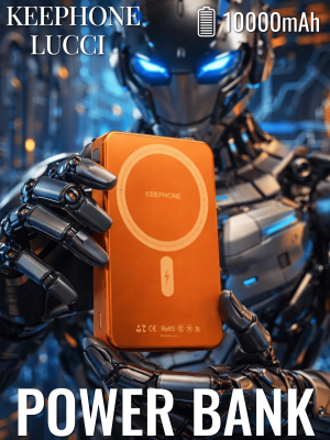 Внешний аккумулятор KEEPHONE LUCCI 10000 Magsafe розовое-золото