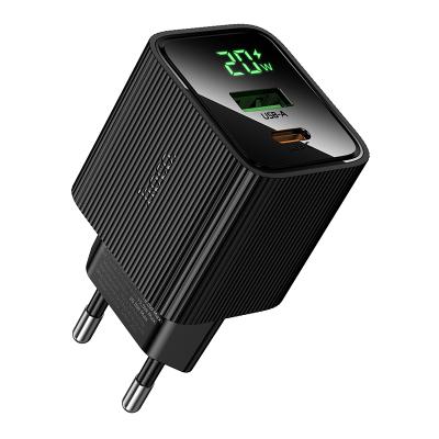 Зарядный адаптер CS83A Hoco на Type-C PD20W + USB QC3.0 черный