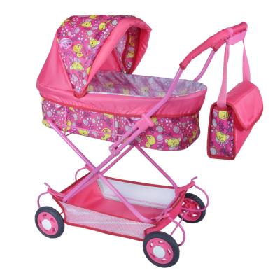 Коляска для кукол Ясюкевич №7, розовая, размер 80 см х 33 см х 66 см