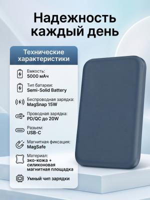 Внешний аккумулятор KEEPHONE PEEKABOO 5000 темно-синий