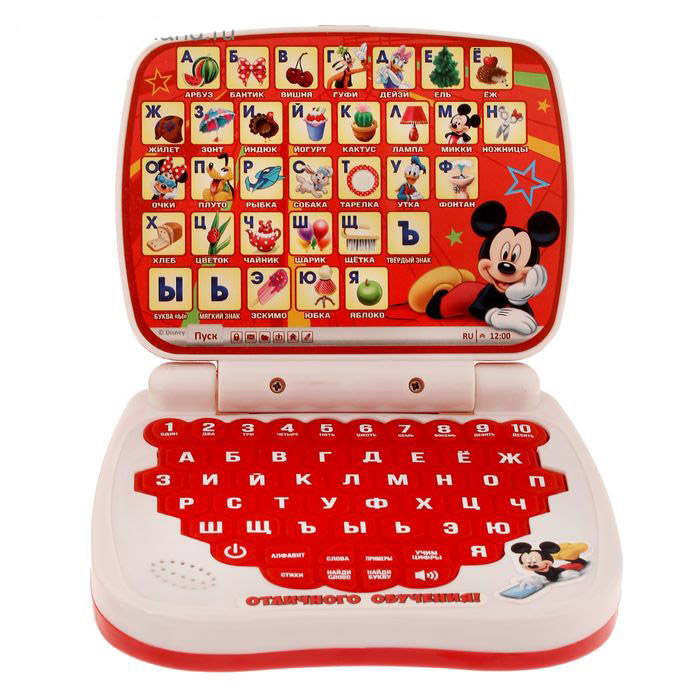 Игрушка обучающая Умный компьютер Микки Маус и друзья Игрушка обучающая Умный компьютер Микки Маус и друзья