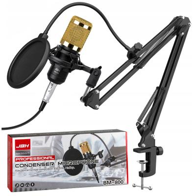 Конденсаторный микрофон BM800 JBH Золото с черным
