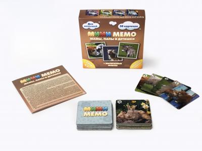 Настольная игра Нескучные игры Мими Мемо Домашние животные, 30 карточек