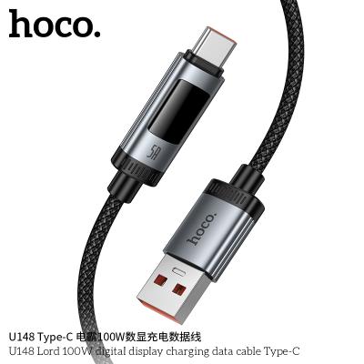 Кабель Type-C Hoco U148 1.2м 100W черный