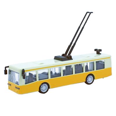 Троллейбус Autotime инерционный механизм, 16.5 см, желтый