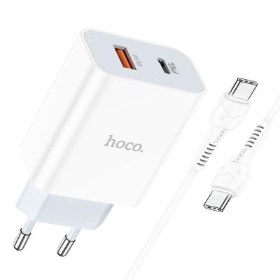 Сетевое зарядное устройство Hoco C97A PD20W+QC3.0 EU, белый