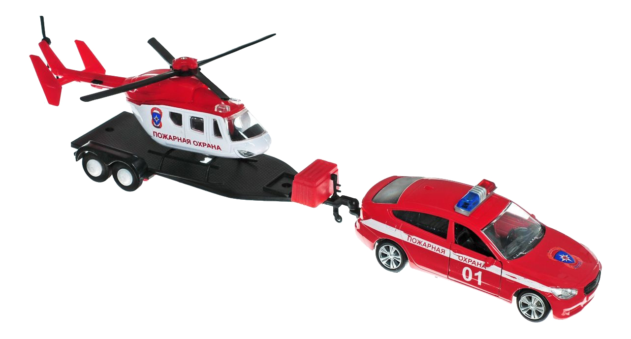 Машина Autotime Gran Turismo с вертолётом МЧС 1:36