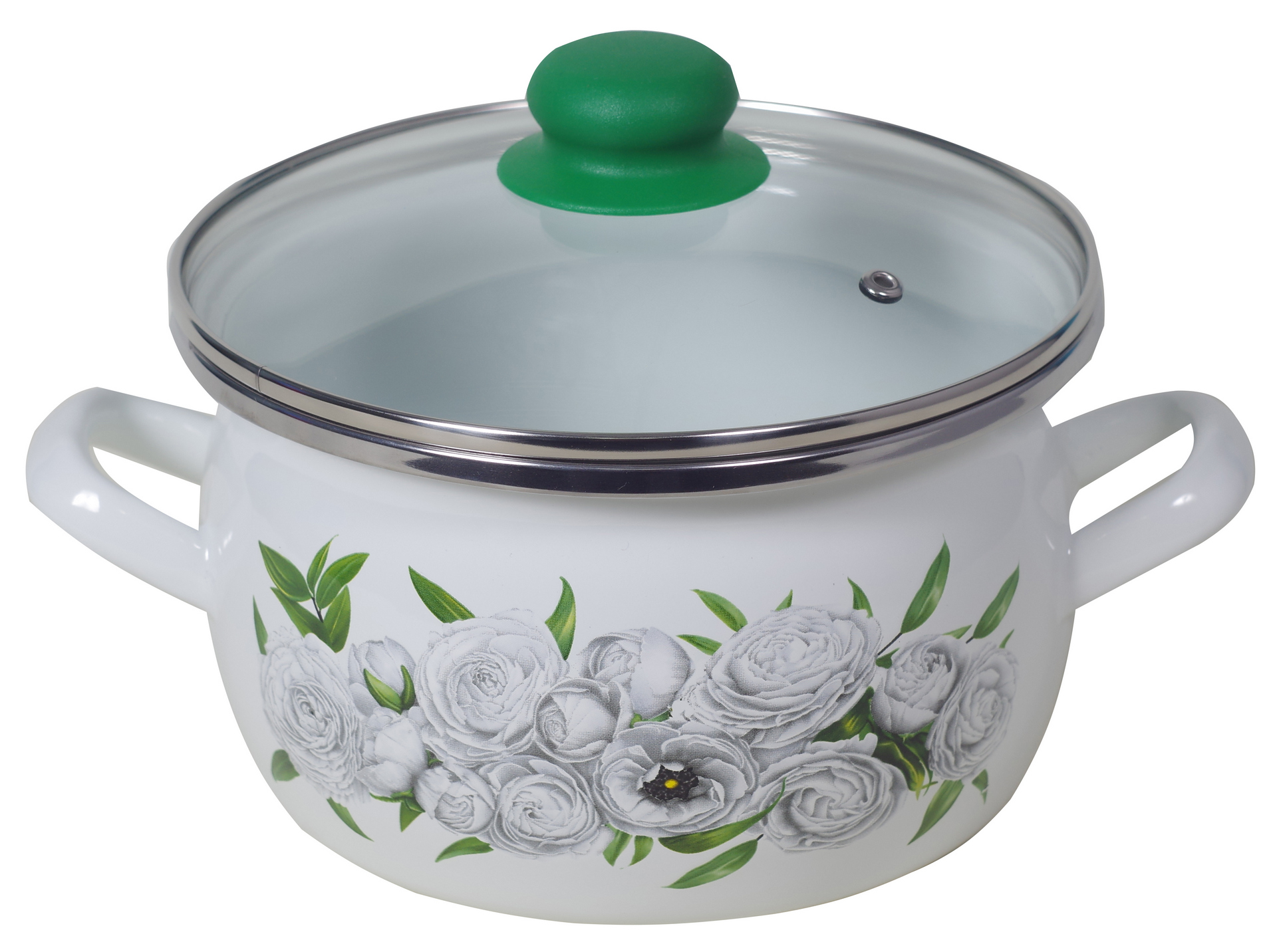 Купить Белую Эмалированную Кастрюлю