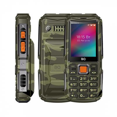 Телефон BQ 2410L Tank Power 4G камуфляж+серебро