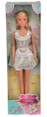Кукла Simba Штеффи в белом летнем платье с блестками