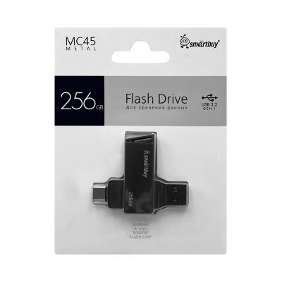 Флешка USB 3.2 256GB Smartbuy MC45 Metal Dual Type-C/Type-A Флешка USB 3.2 256GB Smartbuy MC45 Metal Dual Type-C/Type-A