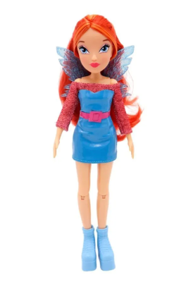 Шарнирная кукла Winx Club Модная Блум с крыльями, 24 см, 1/12
