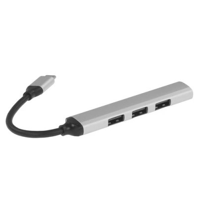 Переходник Type-C Hoco HB26 серый