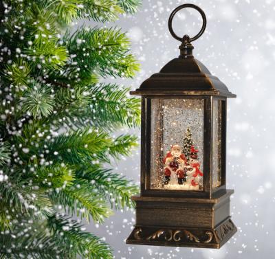 Фонарь LED AZ2024-454 с новогодней композицией музыкальный WDL-24053A