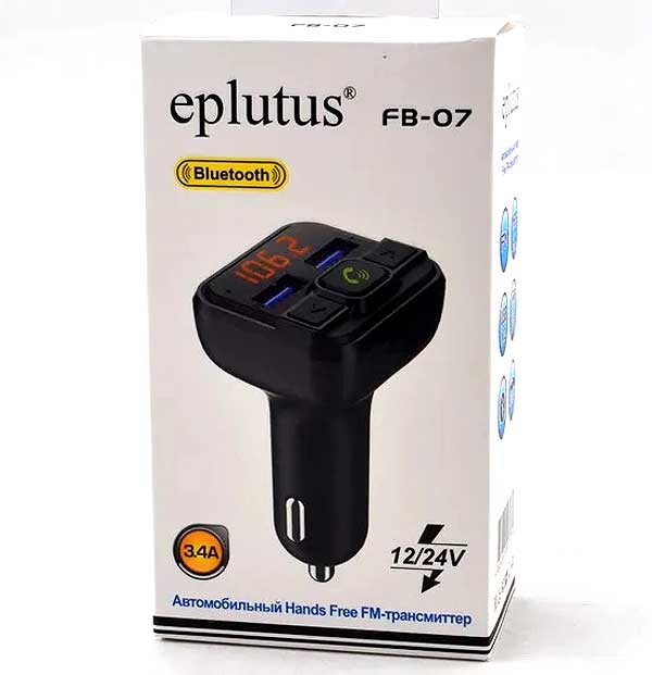 FM-модулятор с Bluethooth Eplutus FB-07 zal