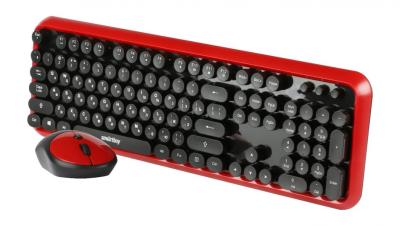 Клавиатура беспроводная + мышь Smartbuy 620382AG-RK, черно-красный