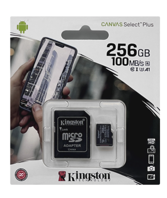 Карта памяти 256GB Micro SD Kingston 100Mb Карта памяти 256GB Micro SD Kingston 100Mb