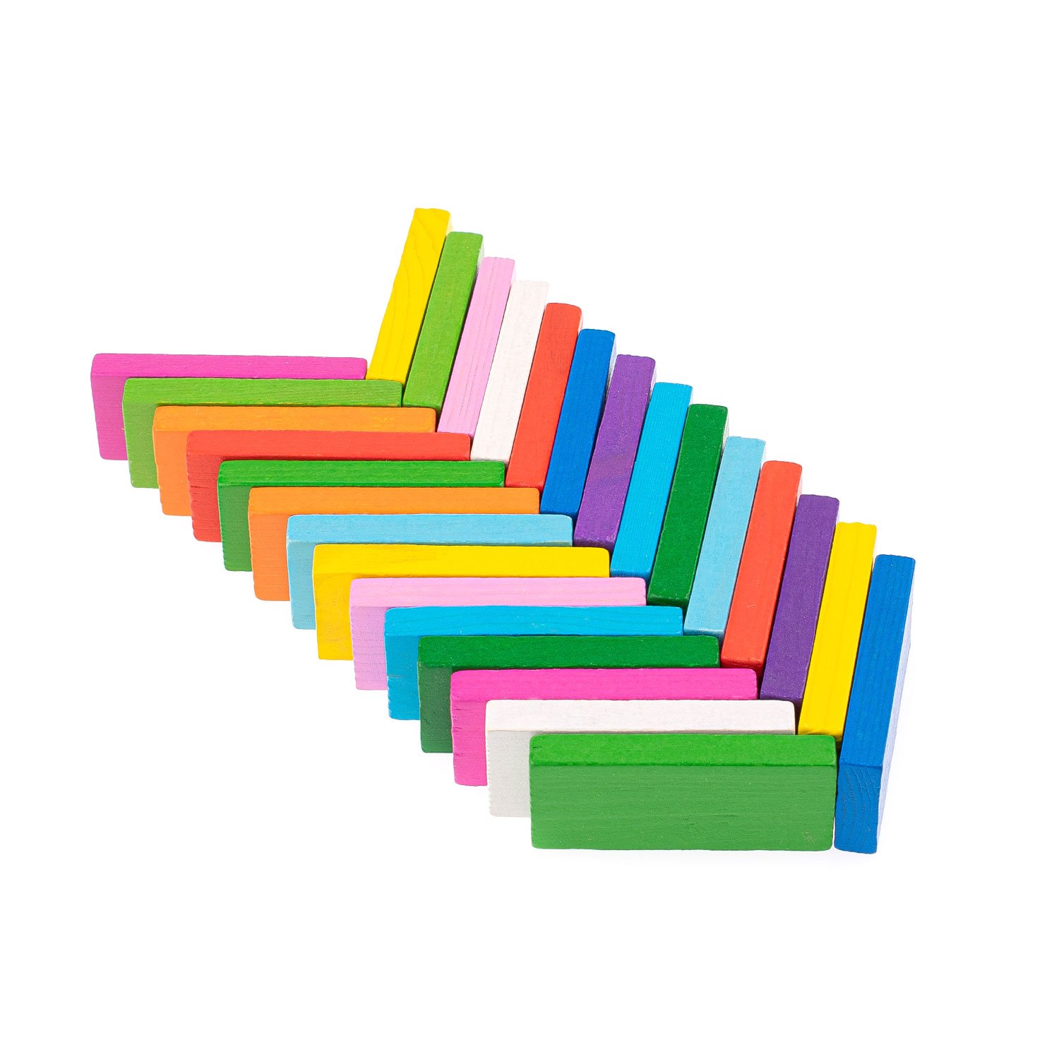Деревянная игрушка Томик Цветные плашки 28 деталей
