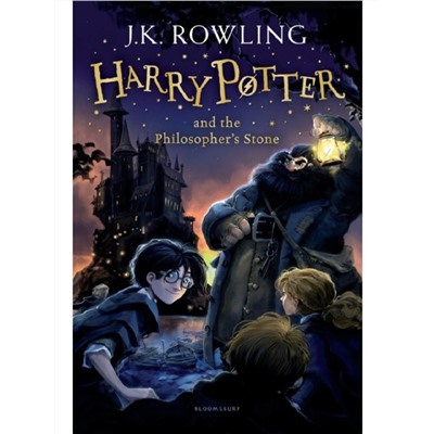 Книга Harry Potter and Philosopher Stone Гарри Поттер и философский камень, мягкая обложка