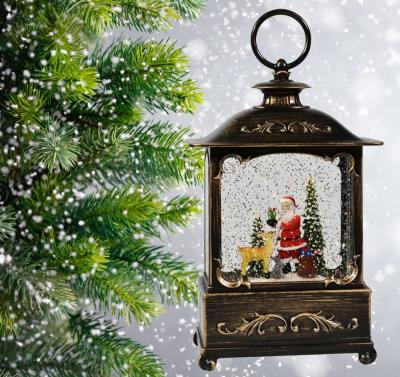 Фонарь LED AZ2021-517 с новогодней композицией музыкальный