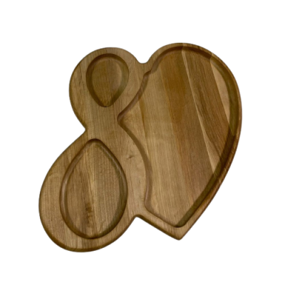 Менажница деревянная бук 8 Марта 23*29 см