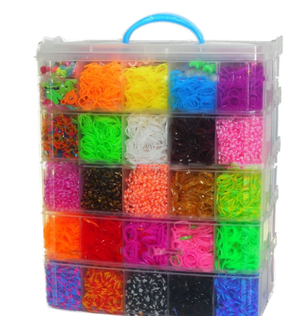 5-ти этажный набор на 40 тысяч резинок Loom Bands 5-ти этажный набор на 40 тысяч резинок Loom Bands