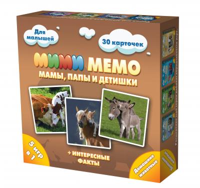 Настольная игра Нескучные игры Ми-Ми-Мемо Домашние животные