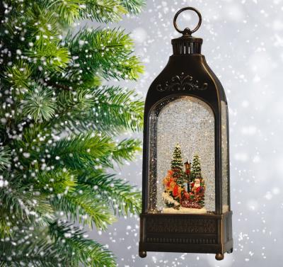 Фонарь LED AZ2024-451 с новогодней композицией музыкальный WDL-24059A