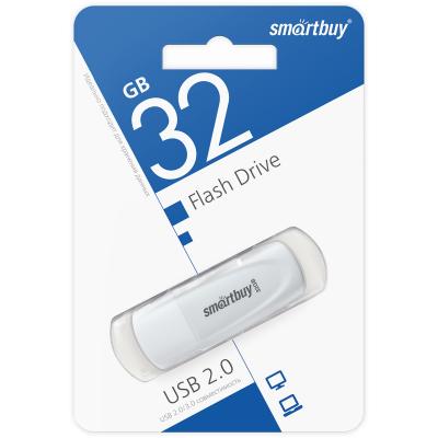 USB-накопитель SmartBuy Scout series 32 GB USB 2.0, белый